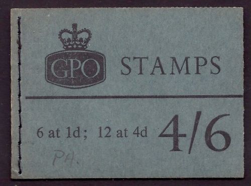 sg L63p 4 6 Wildings Violet 8mm GPO booklet with all panes MNH