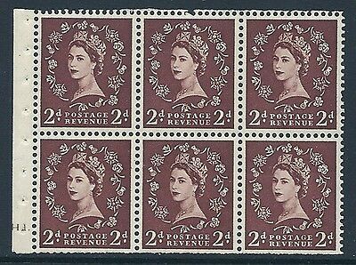 SB76 Wilding booklet pane Tudor Cyl H1 Dot perf type Ie UNMOUNTED MNT MNH
