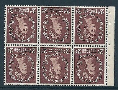 SB78a Wilding booklet pane Edward perf type Ie top UNMOUNTED MNT
