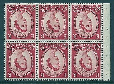 SB80a Wilding booklet pane Tudor Crown perf type Ie Top UNMOUNTED MNT MNH