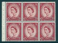 SB81 Wilding booklet pane Edward Crown perf type Ie Top UNMOUNTED MNT MNH