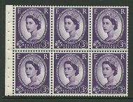 SB92 Wilding booklet pane M C on Cream perf I UNMOUNTED MNT MNH