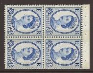 SB110a Wilding booklet pane Violet crown Right perf I UNMOUNTED MNT