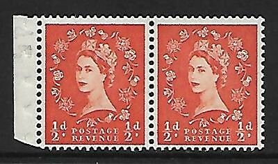 SB3 ½d x 2 Wilding booklet pane perf type E(½v) UNMOUNTED MNT