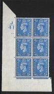 2½d Light Blue Cylinder Control J41 84 No Dot perf 5(E I) UNMOUNTED MINT MNH