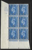 2½d Pale Blue Cylinder Control O44 148 No Dot perf 5(E I) UNMOUNTED MINT MNH