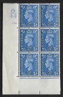2½d Pale Blue Cylinder Control O44 152 No Dot perf 5(E I) UNMOUNTED MINT MNH