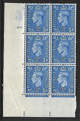 2½d Pale Blue Cylinder Control S46 201 No Dot perf 5(E I) UNMOUNTED MINT MNH