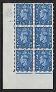 2½d Pale Blue Cylinder Control Q45 172 No Dot perf 5A(AE I) UNMOUNTED MINT MNH