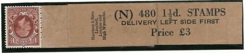 1½d Photogravure Coil Leader Tab perf  - with One stamp attached UNMOUNTED MINT