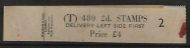 S38e 2d Light Red Brown sideways Delivery Coil leader T 2 - 1 Stamp MNH