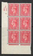 1d Pale scarlet J41 69 Dot cylinder block UNMOUNTED MINT