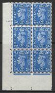 2½d Light Blue Cylinder Control 247 Dot perf 5(E I) UNMOUNTED MINT