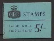 H58p 5 - Wilding Blue Phosphor GPO booklet - Sept 1962 Complete Booklet