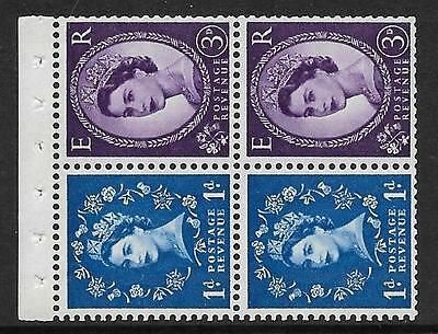 SB55 Wilding booklet pane 9.5mm Phos S W left perf type I UNMOUNTED MNT MNH
