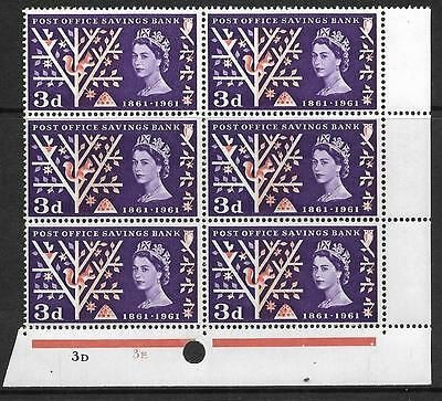 sg624A bc  3d PO Savings Bank with perf varieties UNMOUNTED MINT