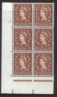 2d Wilding Edward Crown cylinder 13 Dot perf type A(E I) UNMOUNTED MINT