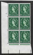 1½d Wilding Multi Crown on White Cyl 15 No Dot perf A(E I) UNMOUNTED MINT