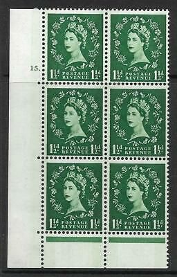 1½d Blue Phosphor on Cream cylinder 15 Dot perf C(E/P) UNMOUNTED MINT/MNH