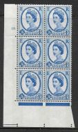 4d Wilding Blue Phosphor on White cyl 12 Dot perf type A(E/I) UNMOUNTED MINT