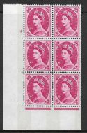 S123d 8d Wilding Violet Phos 9.5mm cyl 4 No Dot perf type A(E/I) UNMOUNTED MINT