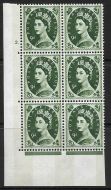9d Wilding Violet Phos 9.5mm cyl 2 Dot perf type A(E I) UNMOUNTED MINT