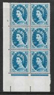 10d Wilding Violet Phos 9.5mm cyl 1 Dot perf type A(E I) UNMOUNTED MINT