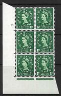 1½d Wilding Tudor Wmk Cylinder 11 No Dot perf type A(E I) UNMOUNTED MINT MNH