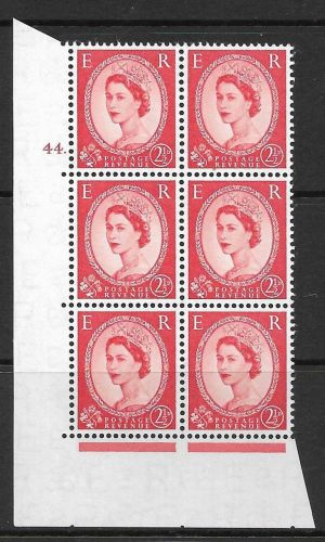 2½d Wilding Edward Crown cyl 44 Dot perf type A(E I) UNMOUNTED MINT