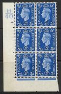 2½d Blue Dark colours H40 44 Dot perf 5(E I) UNMOUNTED MINT