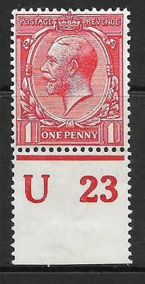 N16(3) 1d Scarlet Royal Cypher Control U 23 perf MOUNTED MINT in margin