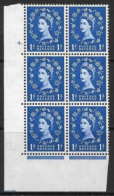 1d Wilding Multi Crown on White Cyl 4 Dot perf A(E/I) UNMOUNTED MINT/MNH