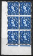 1d Wilding Multi Crown on White Cyl 5 Dot perf A(E/I) UNMOUNTED MINT/MNH