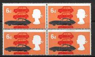 Sg 702p 1966 Technology 6d (Phos) - Huge misperf block of 4 UNMOUNTED MINT