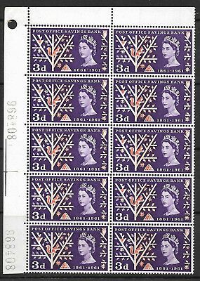 Sg 624A 1961 3d Doctor Blade Flaw - through Queens Face UNMOUNTED MINT MNH