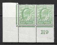 ½d Yellow-Green Control H9 (Co-Ex) perf type H1A Extremely rare MOUNTED MINT