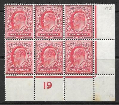 1d Scarlet Control I9 perf perf type V2plate 48 UNMOUNTED MINT - tone spots