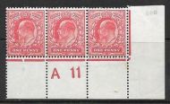 1d Scarlet Harrison perf 14 Cont A11(w) perf type V1A plate 66b UNMOUNTED MINT