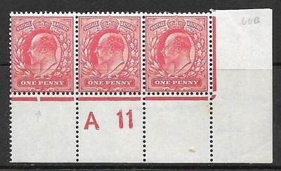 1d Scarlet Harrison perf 14 Cont A11(w) perf type V1A plate 66b UNMOUNTED MINT