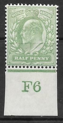½d Yellow-Green Control F6 imperf - single perf ext  Co-ex rule MOUNTED MINT MM