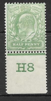 ½d Yellow-Green Control H8 perf with Co-ex rule MOUNTED MINT