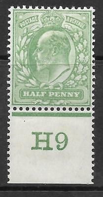 ½d Yellow-Green Control H9 perf with Co-ex rule MOUNTED MINT MM