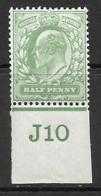 ½d Yellow-Green Control J10 imperf single perf ext with Co-ex rule MOUNTED MINT