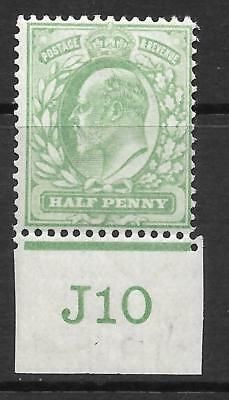 ½d Yellow-Green Control J10 imperf single perf ext Co-ex rule MOUNTED MINT MM