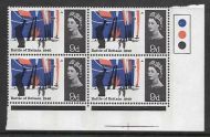 Sg 677pa 1965 Battle Of Britain 9d Phos Block With Narrow Bands UNMOUNTED MINT