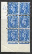 2½d Light Blue Cylinder Control K42 90 Dot perf 5(E I) UNMOUNTED MINT