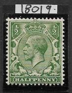 N14(-) var ½d Deep Olive-Green Royal Cypher with Hendon cert UNMOUNTED MINT