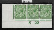 N14(-) ½d D.Bright Cobalt Yellow-Green Royal Cypher Hendon cert UNMOUNTED MINT