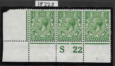 N14(-) ½d D. Bright Cobalt Yellow-Green Royal Cypher Hendon cert UNMOUNTED MINT