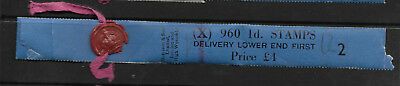 S13 Sg 516 1d Tudor watermark Vertical Delivery Coil leader X 2 UNMOUNTED MINT